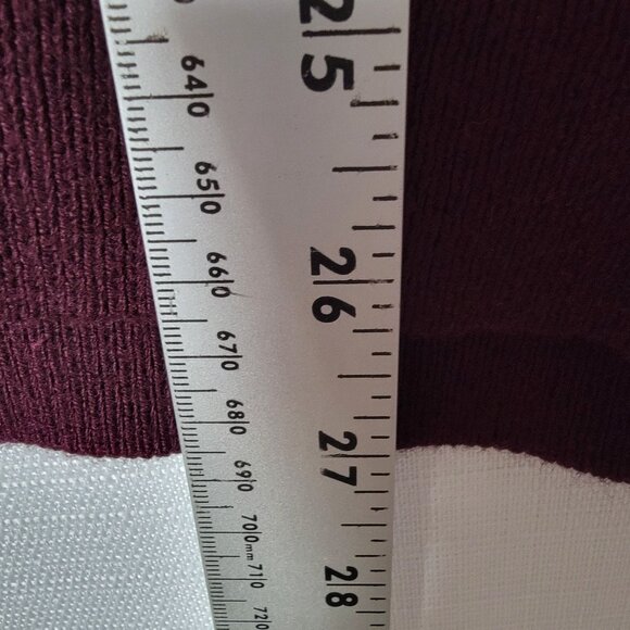 J. Ferrar Mens Pullover Sweater Sz XL Long Sleeve V-Neck Deep Plum Golf T Time - Picture 5 of 11